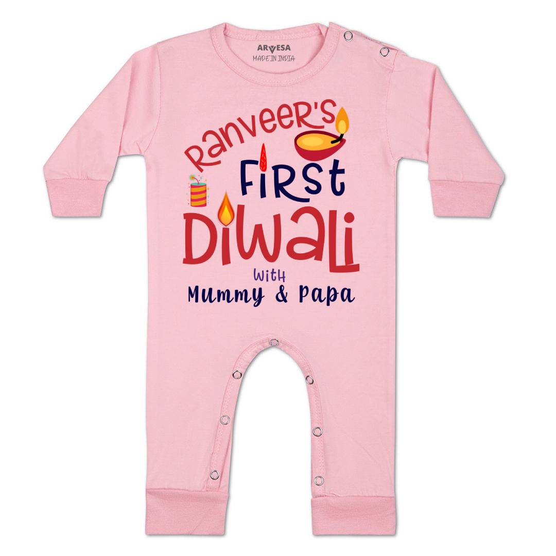 Arvesa My First Diwali  Baby Boy & Girl Dress