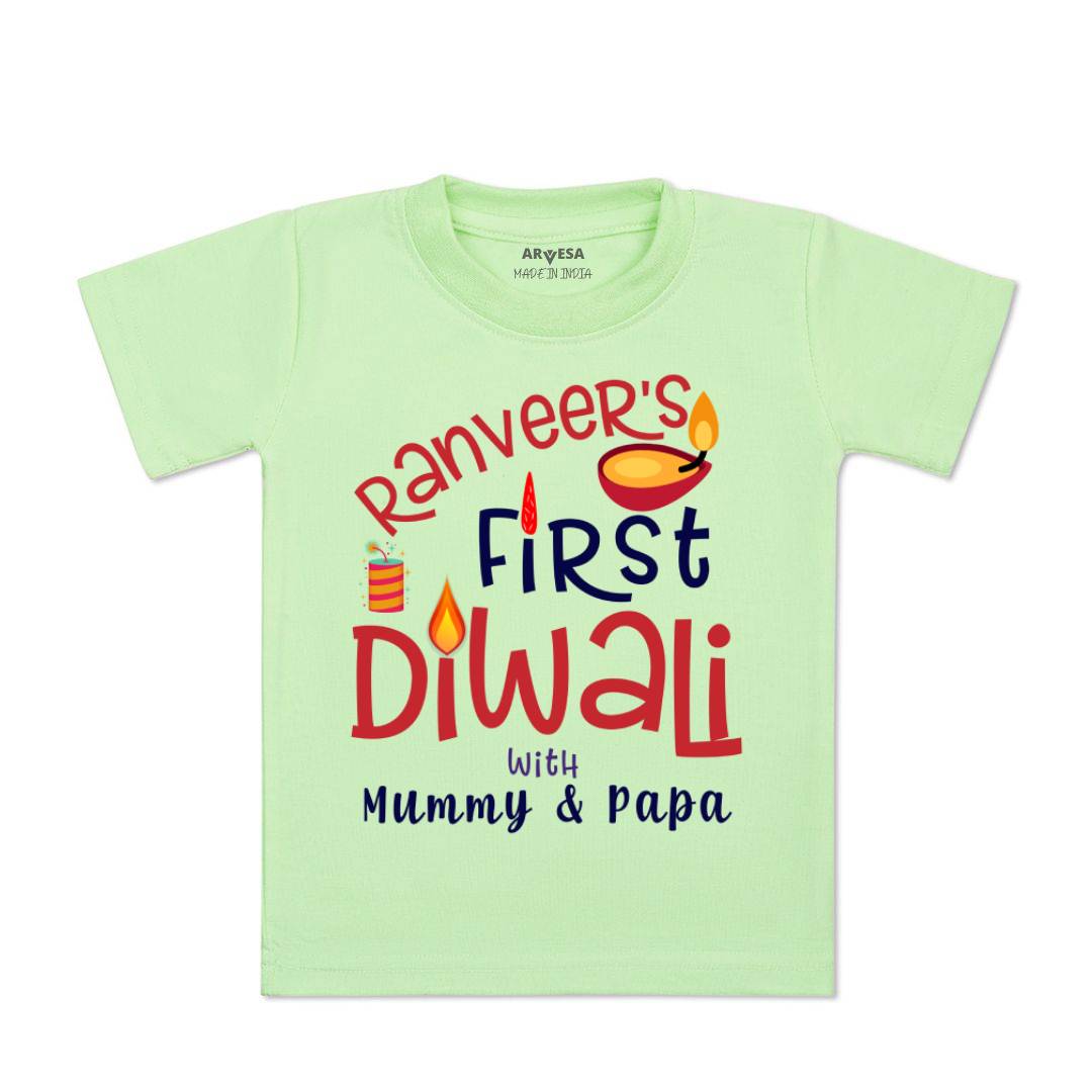 Arvesa My First Diwali  Baby Boy & Girl Dress