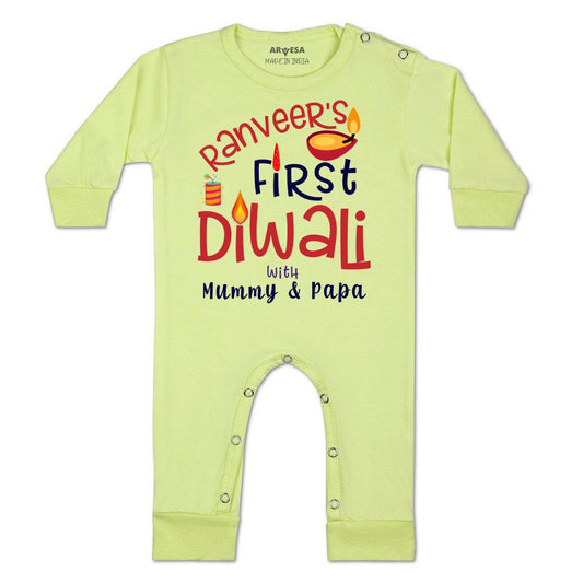 Arvesa My First Diwali  Baby Boy & Girl Dress