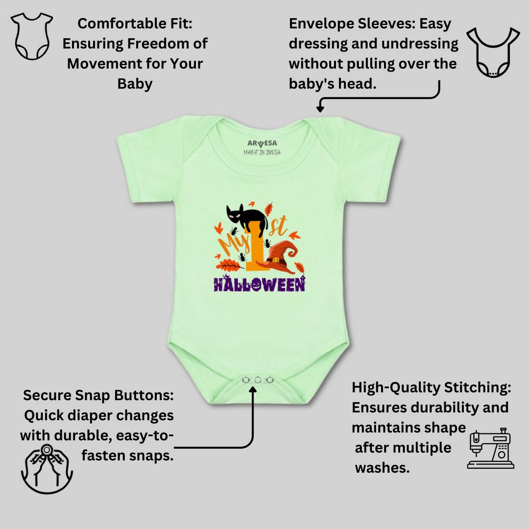 Arvesa Design-1134 Halloween My First Baby Boy and Baby Girl Dress .