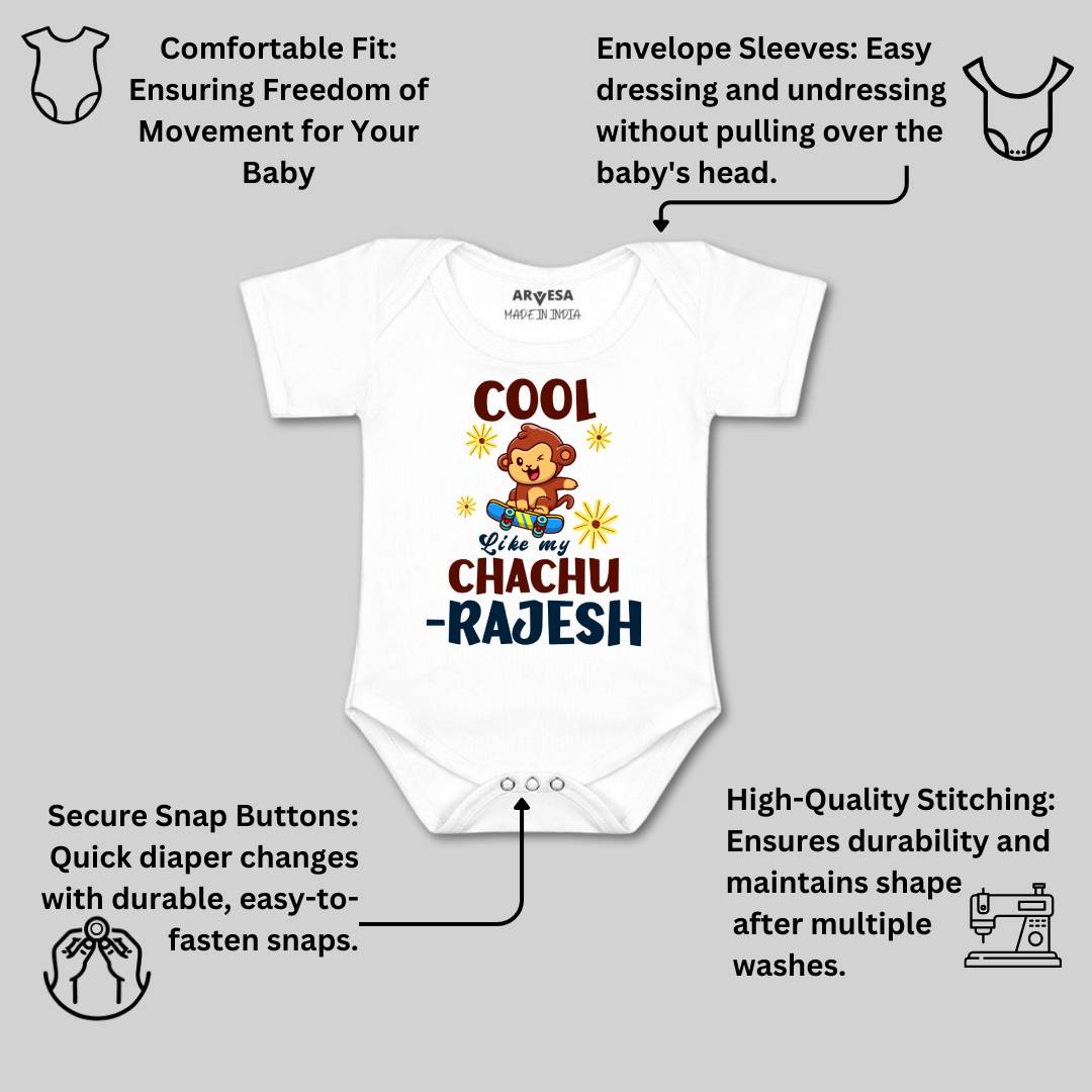 Arvesa Cool Like My Chachu Baby Boy & Girl Dress