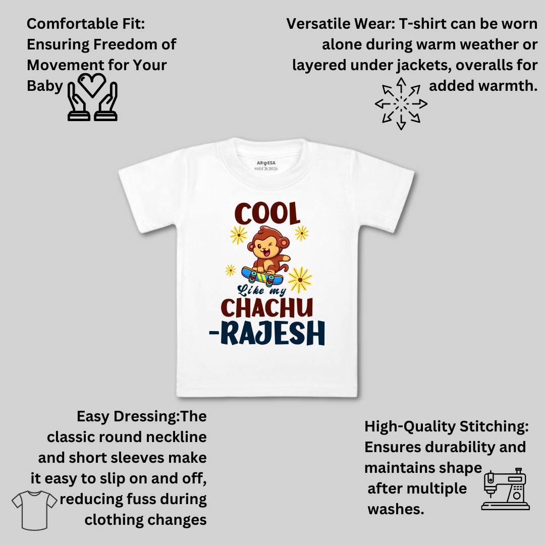 Arvesa Cool Like My Chachu Baby Boy & Girl Dress