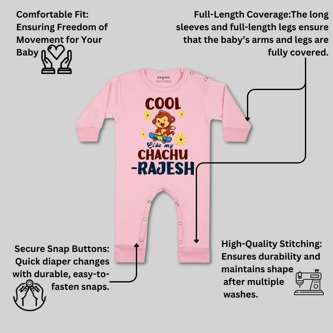 Arvesa Cool Like My Chachu Baby Boy & Girl Dress