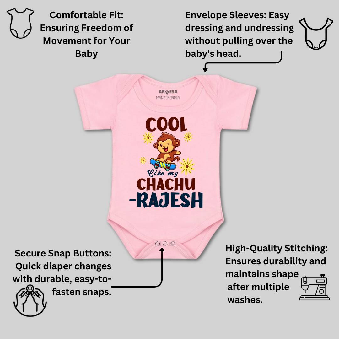 Arvesa Cool Like My Chachu Baby Boy & Girl Dress