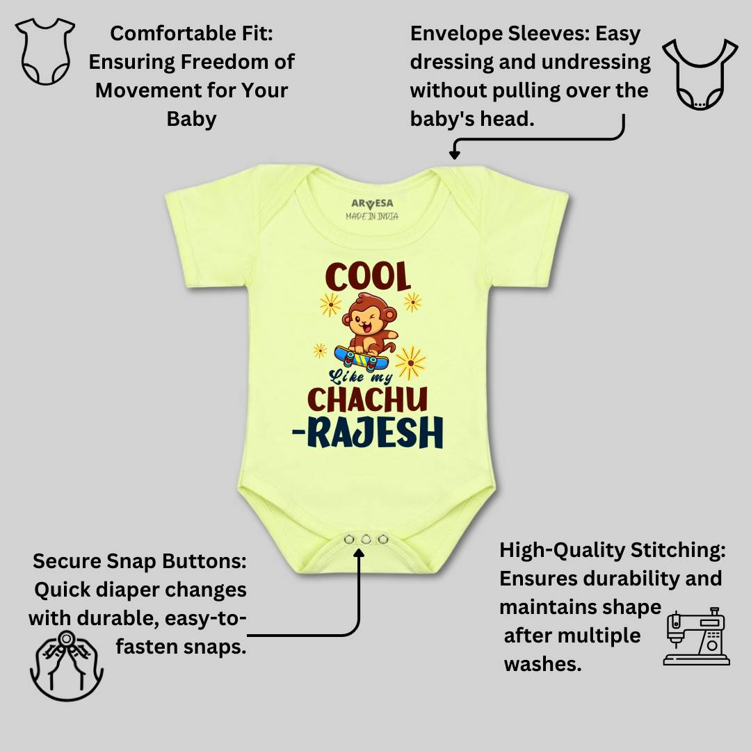 Arvesa Cool Like My Chachu Baby Boy & Girl Dress