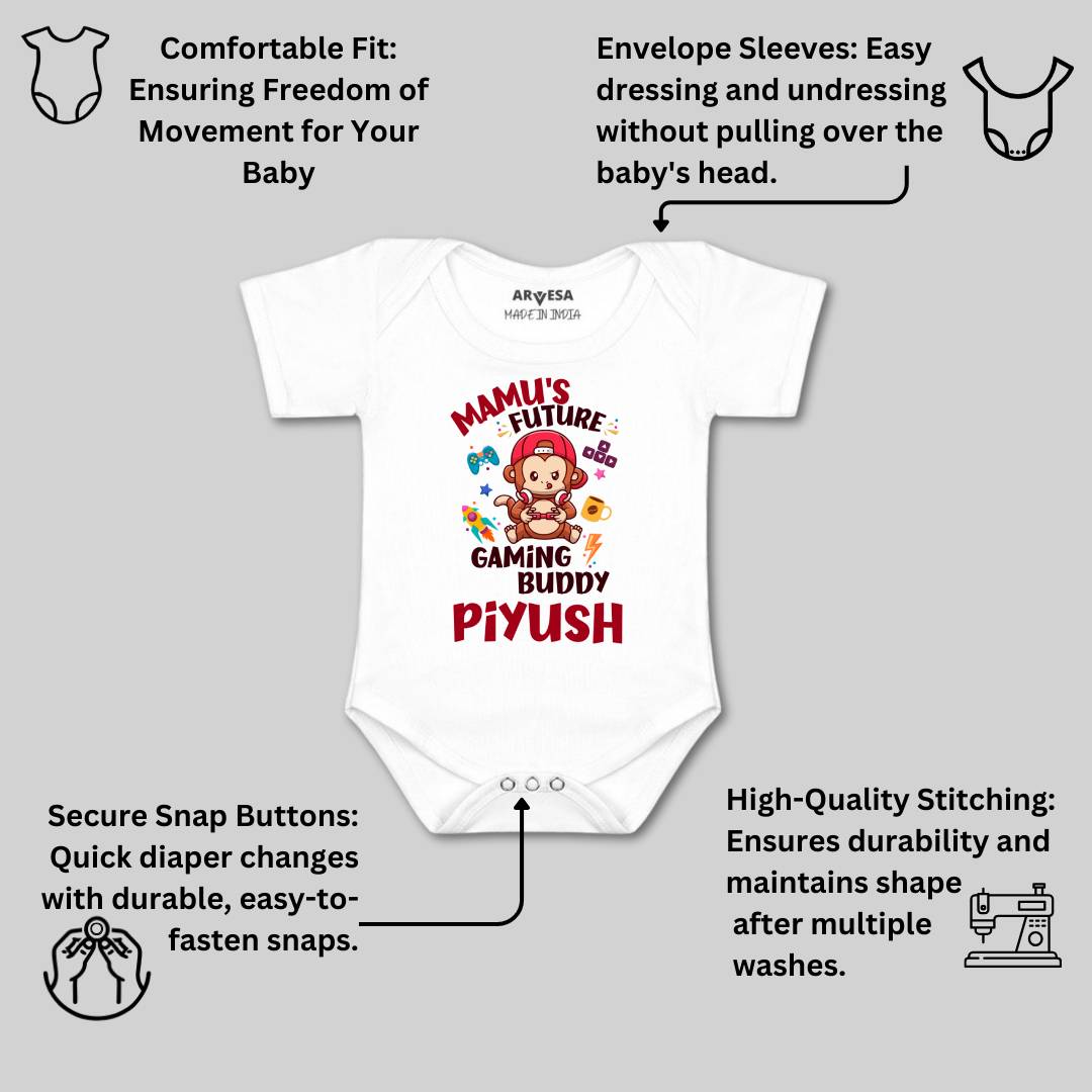 Arvesa Mamu Future Gaming Buddy Baby Boy & Girl Dress