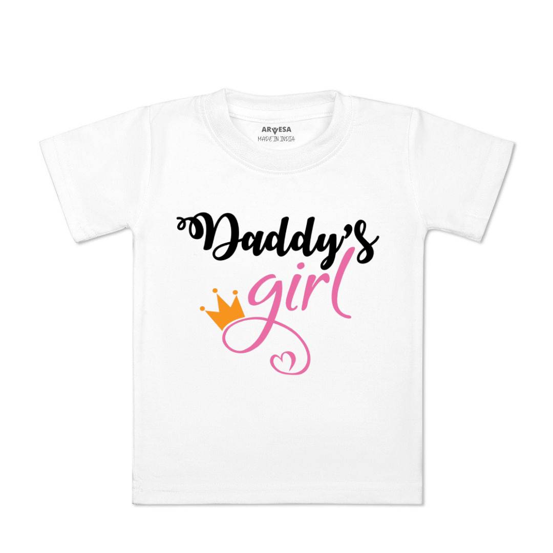 Arvesa Daddy Girl Design-116 White 0-3 Months Jumpsuit for Baby Boy & Girl dress .