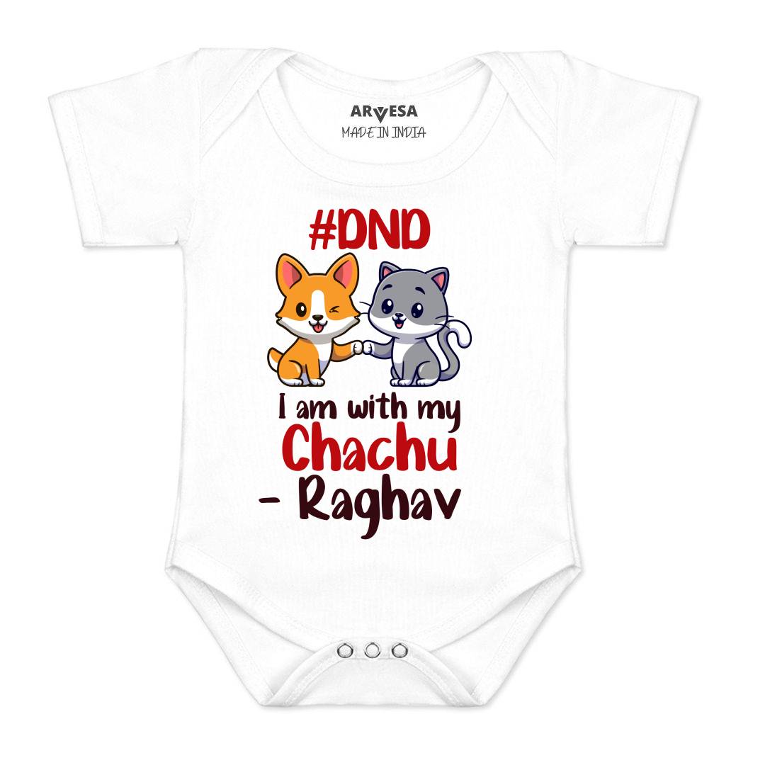Arvesa Dnd I Am With My Chachu Baby Boy & Girl Dress
