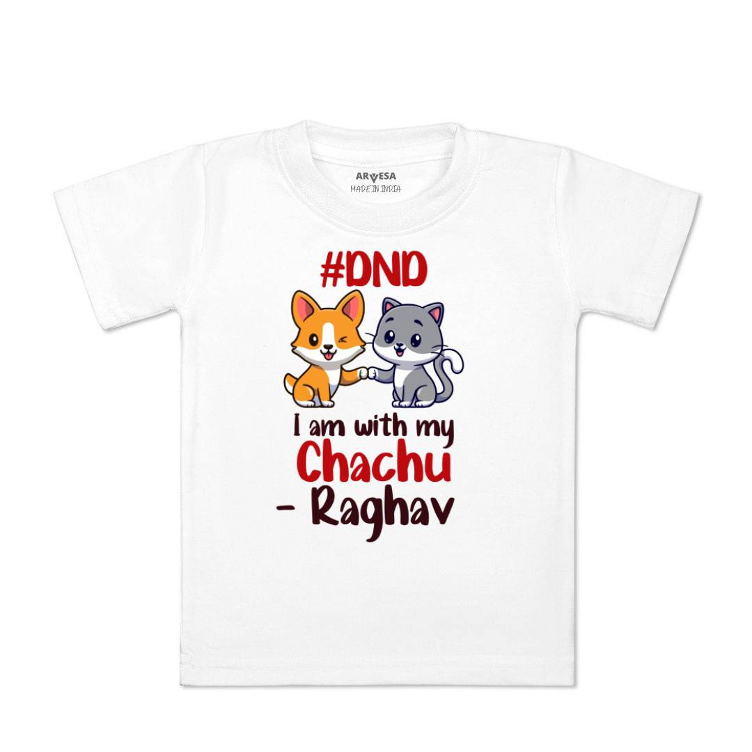 Arvesa Dnd I Am With My Chachu Baby Boy & Girl Dress