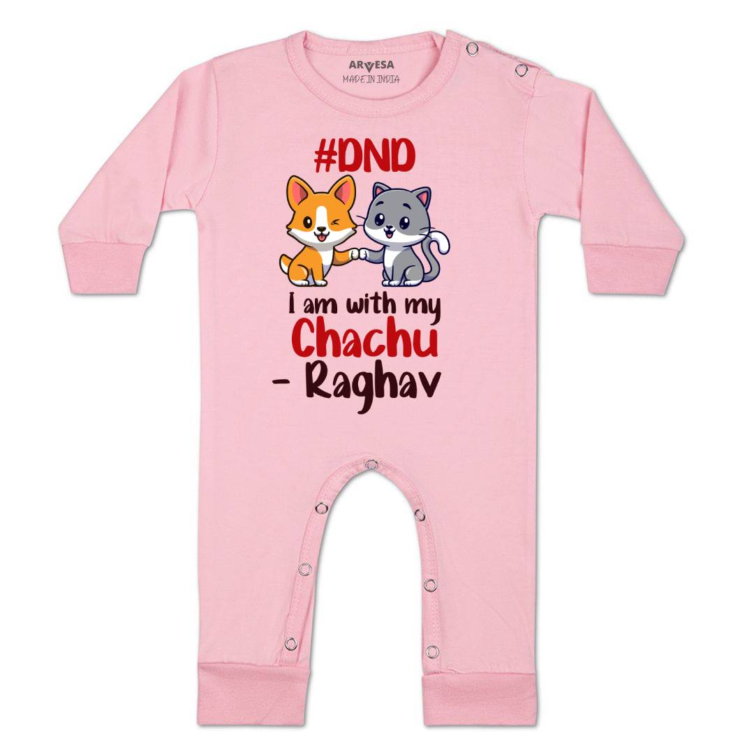 Arvesa Dnd I Am With My Chachu Baby Boy & Girl Dress