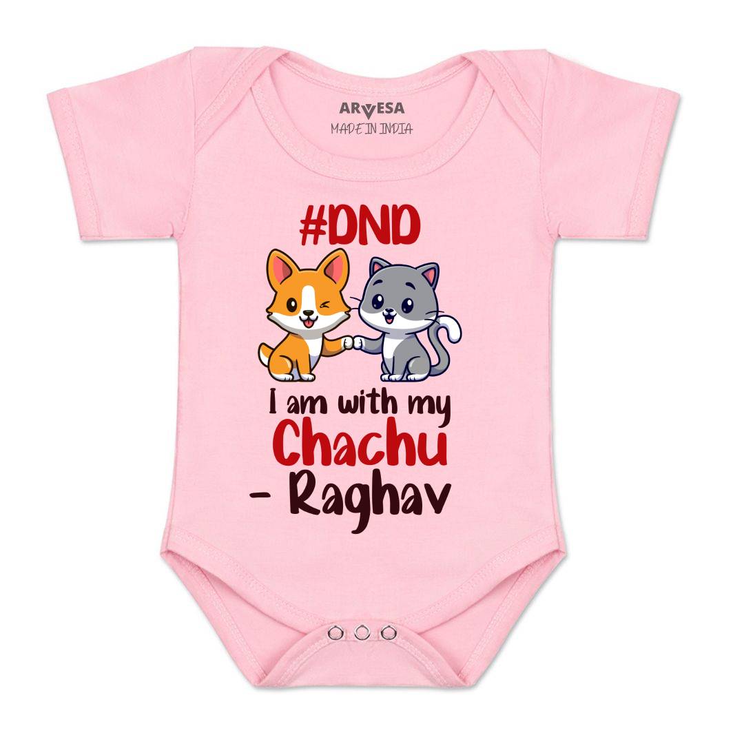 Arvesa Dnd I Am With My Chachu Baby Boy & Girl Dress