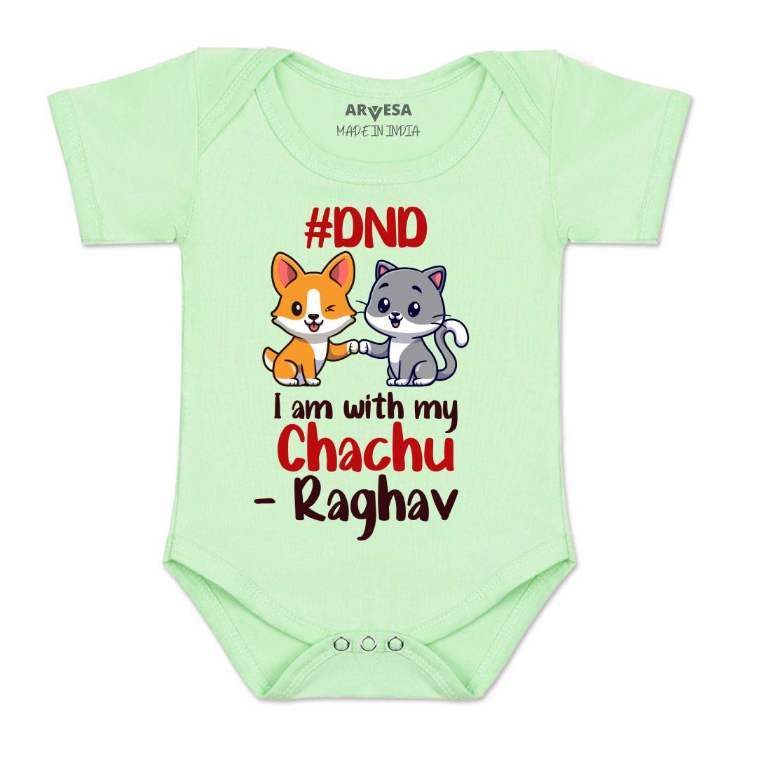 Arvesa Dnd I Am With My Chachu Baby Boy & Girl Dress