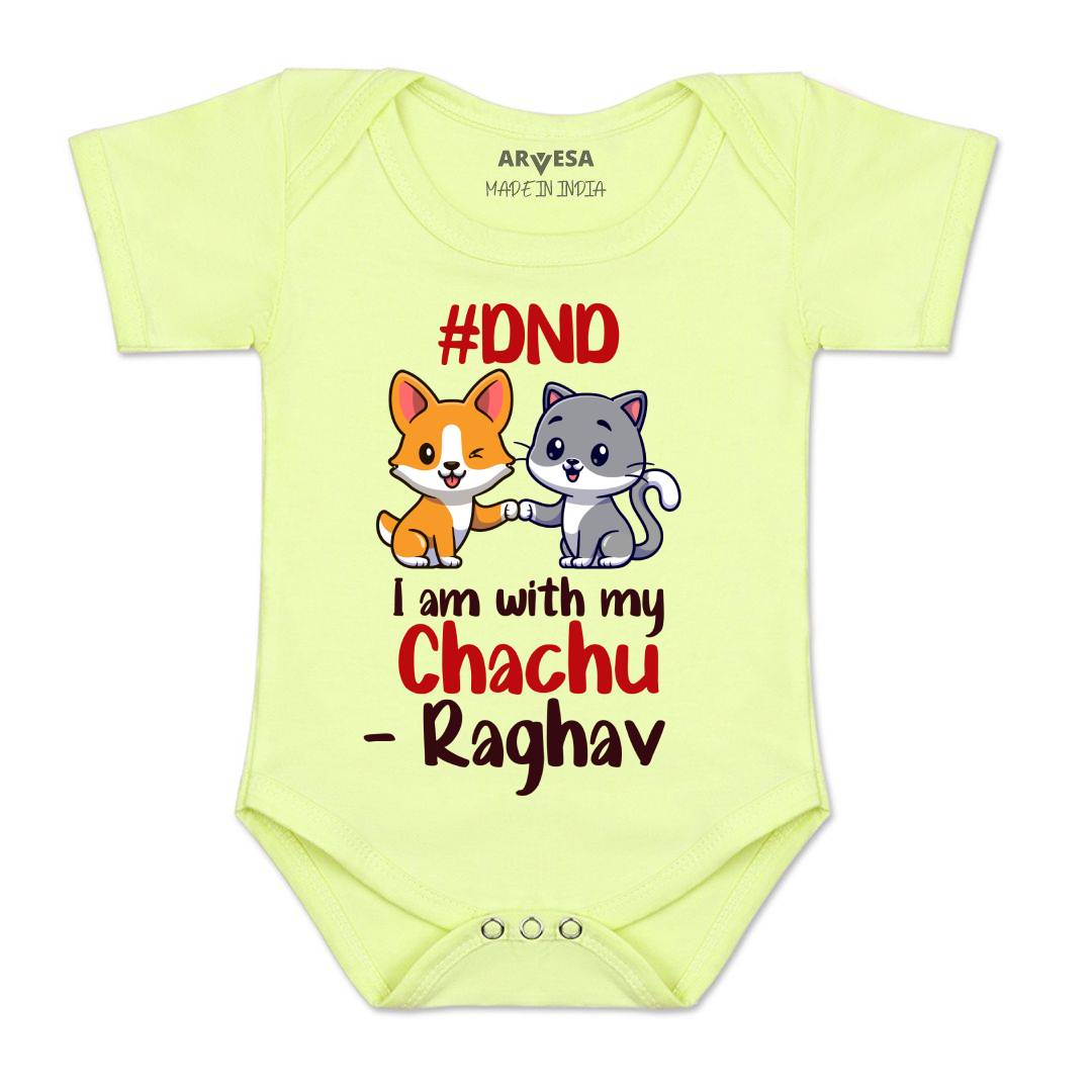 Arvesa Dnd I Am With My Chachu Baby Boy & Girl Dress
