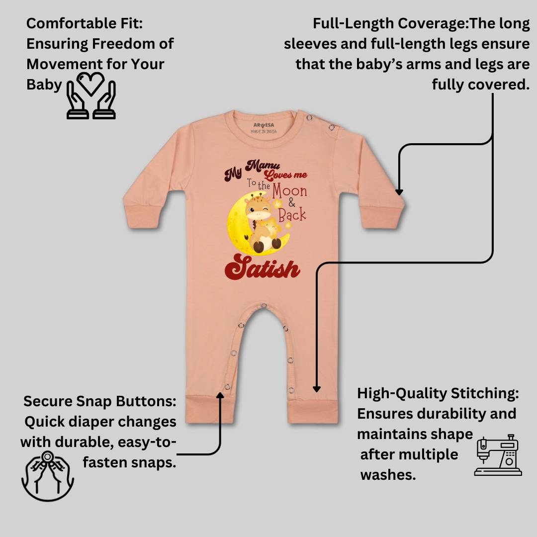 Arvesa Mamu Love To Moon & Back Baby Boy & Girl Dress