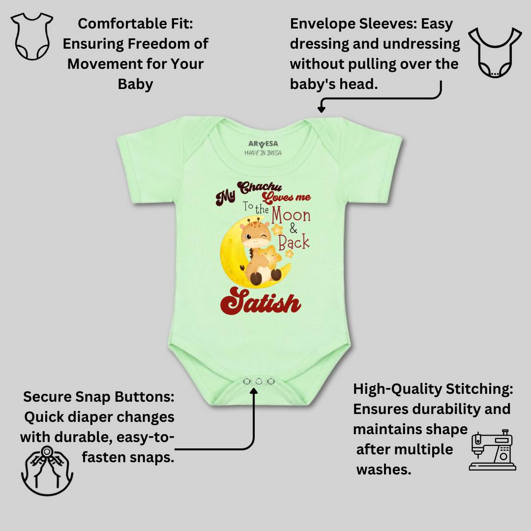 Arvesa Chachu Love To Moon & Back Baby Boy & Girl Dress