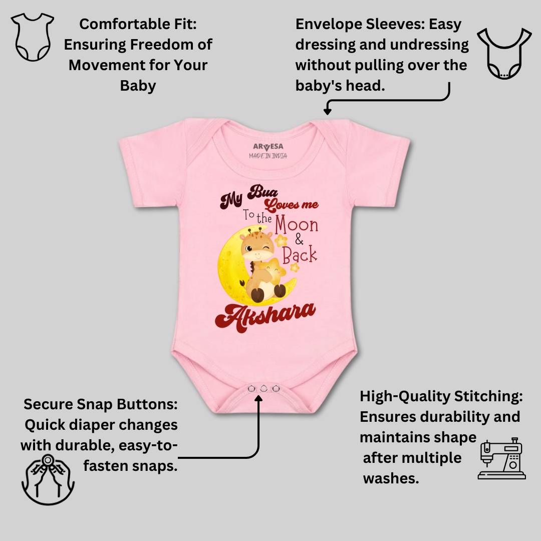 Arvesa Bua Love To Moon & Back Baby Boy & Girl Dress