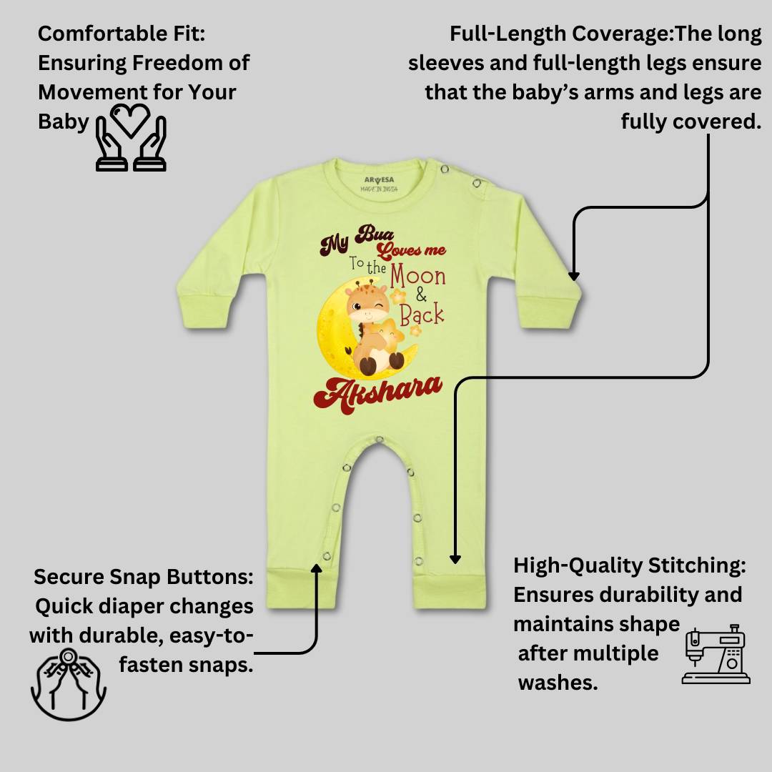 Arvesa Bua Love To Moon & Back Baby Boy & Girl Dress