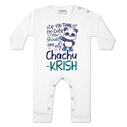 Arvesa I'm Cute See My Chachu Baby Boy & Girl Dress