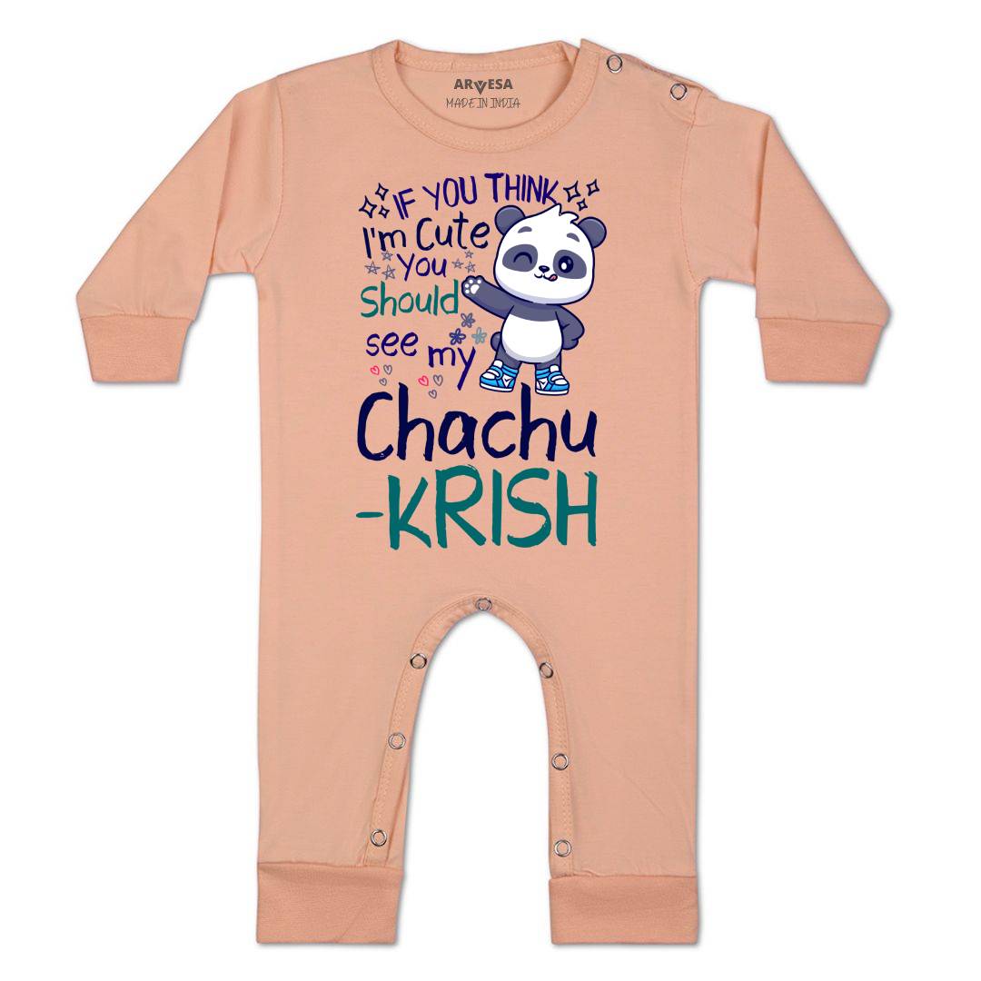 Arvesa I'm Cute See My Chachu Baby Boy & Girl Dress