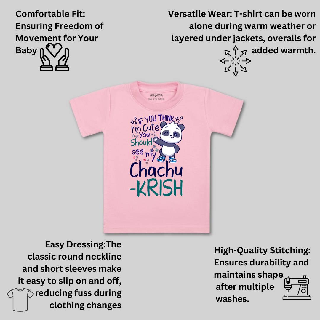 Arvesa I'm Cute See My Chachu Baby Boy & Girl Dress