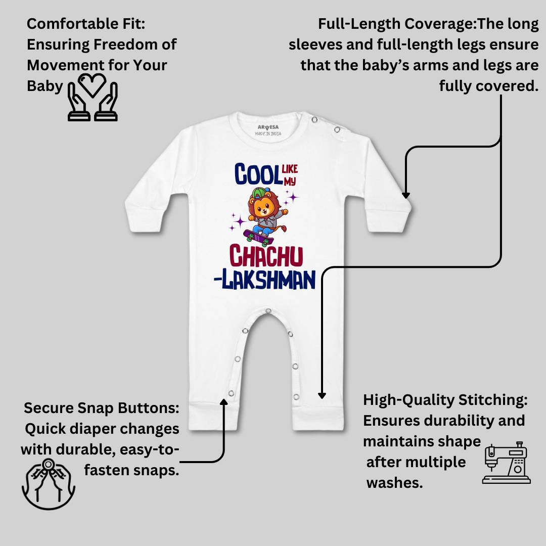 Arvesa Cool Like My Chachu Baby Boy & Girl Dress