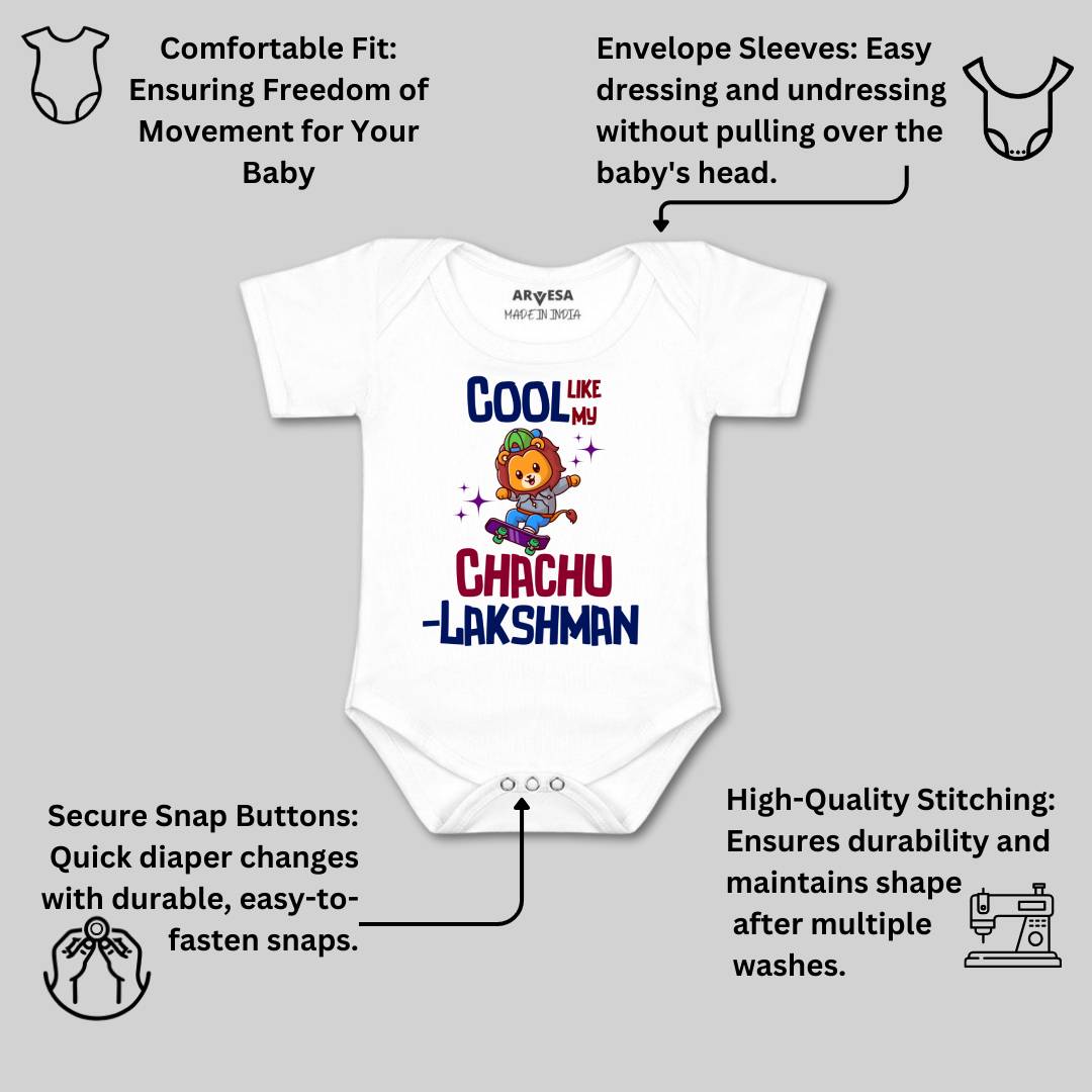 Arvesa Cool Like My Chachu Baby Boy & Girl Dress