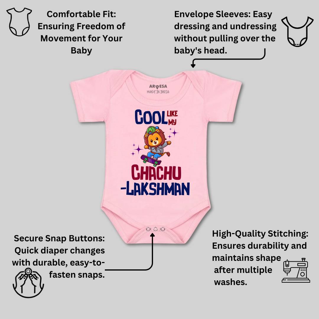 Arvesa Cool Like My Chachu Baby Boy & Girl Dress