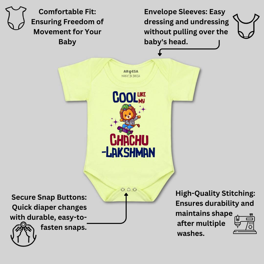 Arvesa Cool Like My Chachu Baby Boy & Girl Dress