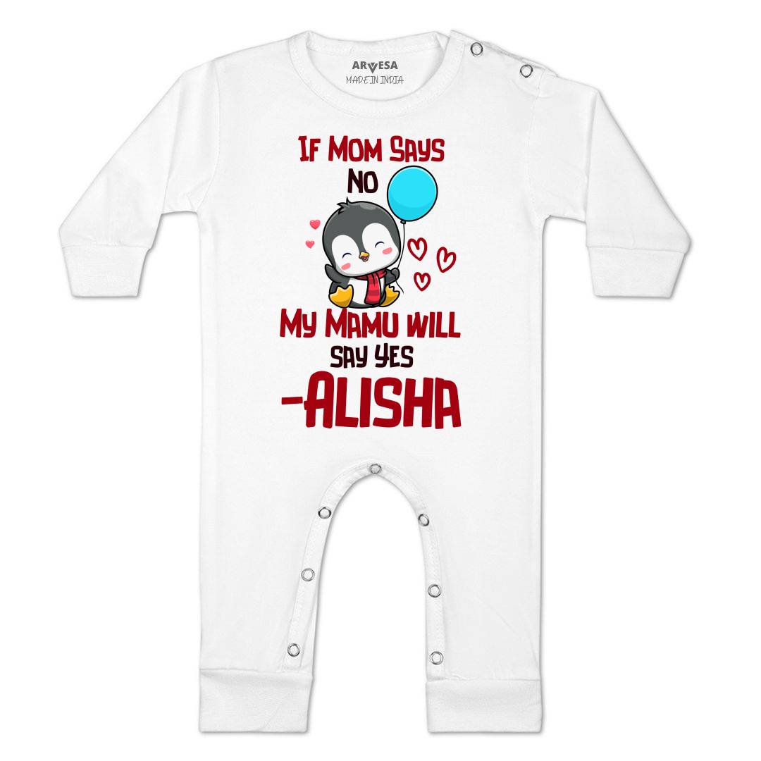 Arvesa My Mamu Will Say Yes Baby Boy & Girl Dress