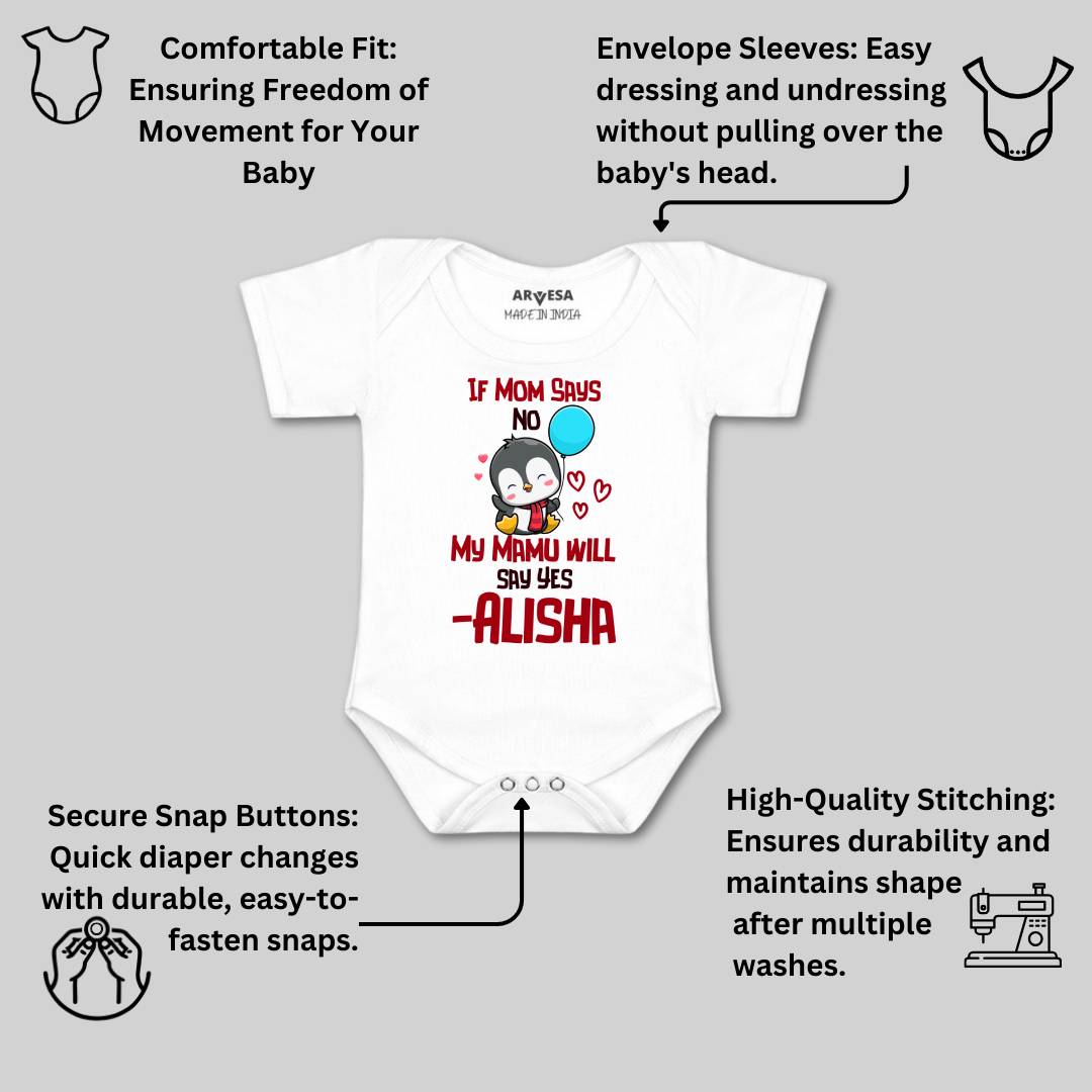 Arvesa My Mamu Will Say Yes Baby Boy & Girl Dress