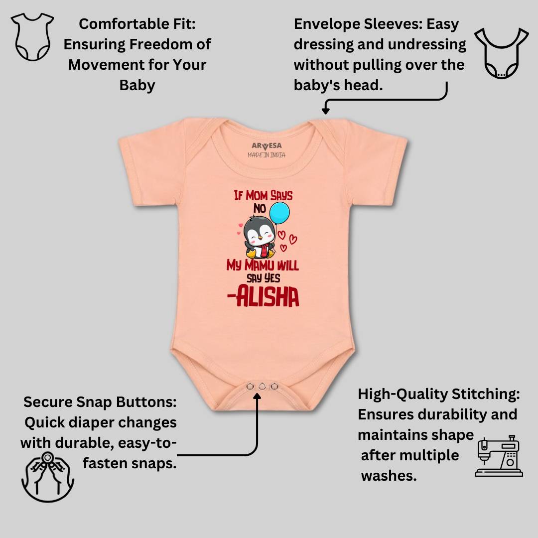 Arvesa My Mamu Will Say Yes Baby Boy & Girl Dress