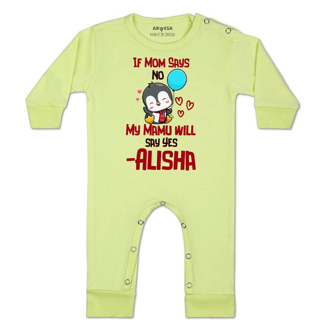 Arvesa My Mamu Will Say Yes Baby Boy & Girl Dress