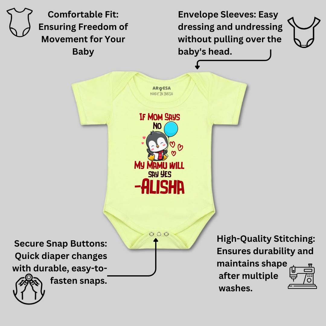 Arvesa My Mamu Will Say Yes Baby Boy & Girl Dress