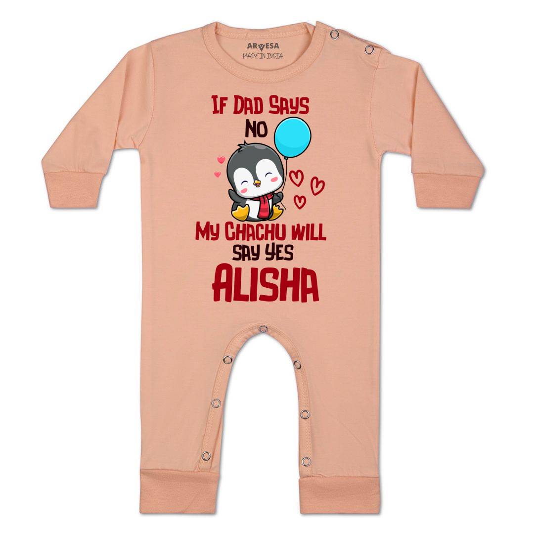 Arvesa If Dad Say No My Chachu Baby Boy & Girl Dress