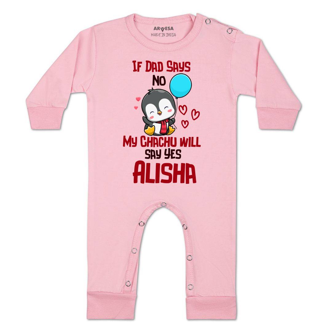 Arvesa If Dad Say No My Chachu Baby Boy & Girl Dress
