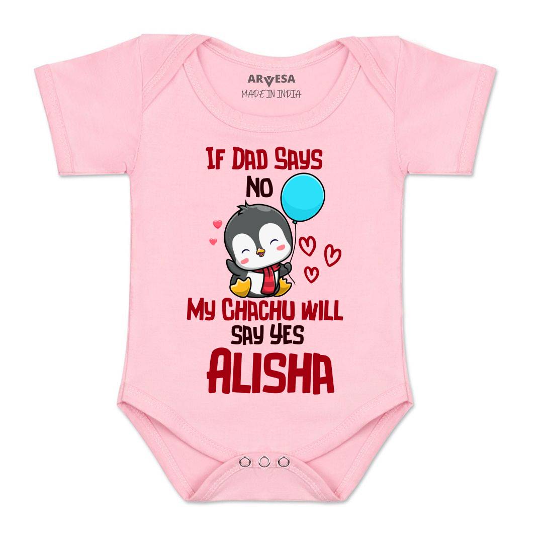 Arvesa If Dad Say No My Chachu Baby Boy & Girl Dress