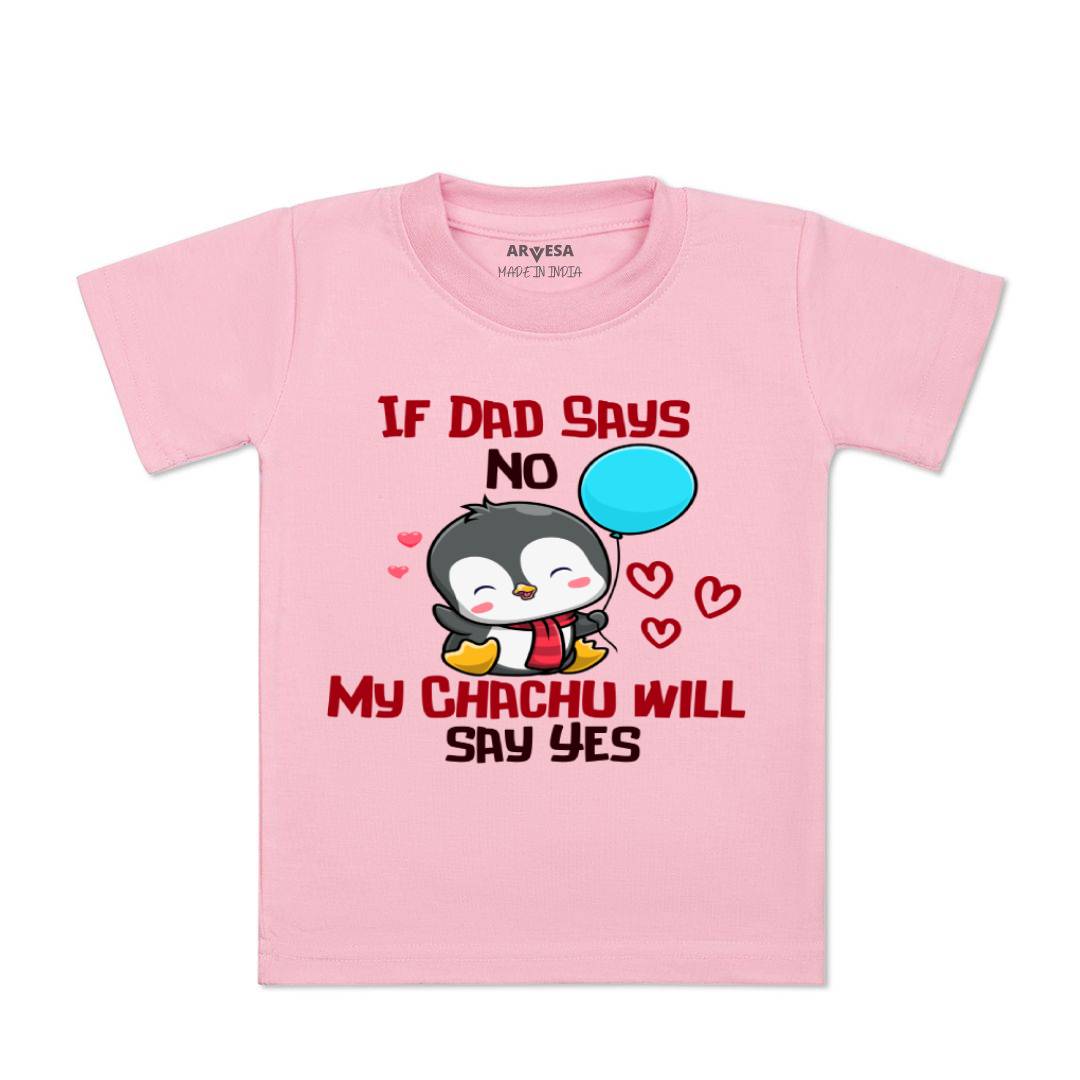 Arvesa If Dad Say No My Chachu Design-1181 White 0-3 Months Jumpsuit Baby Boy & Girl dress .