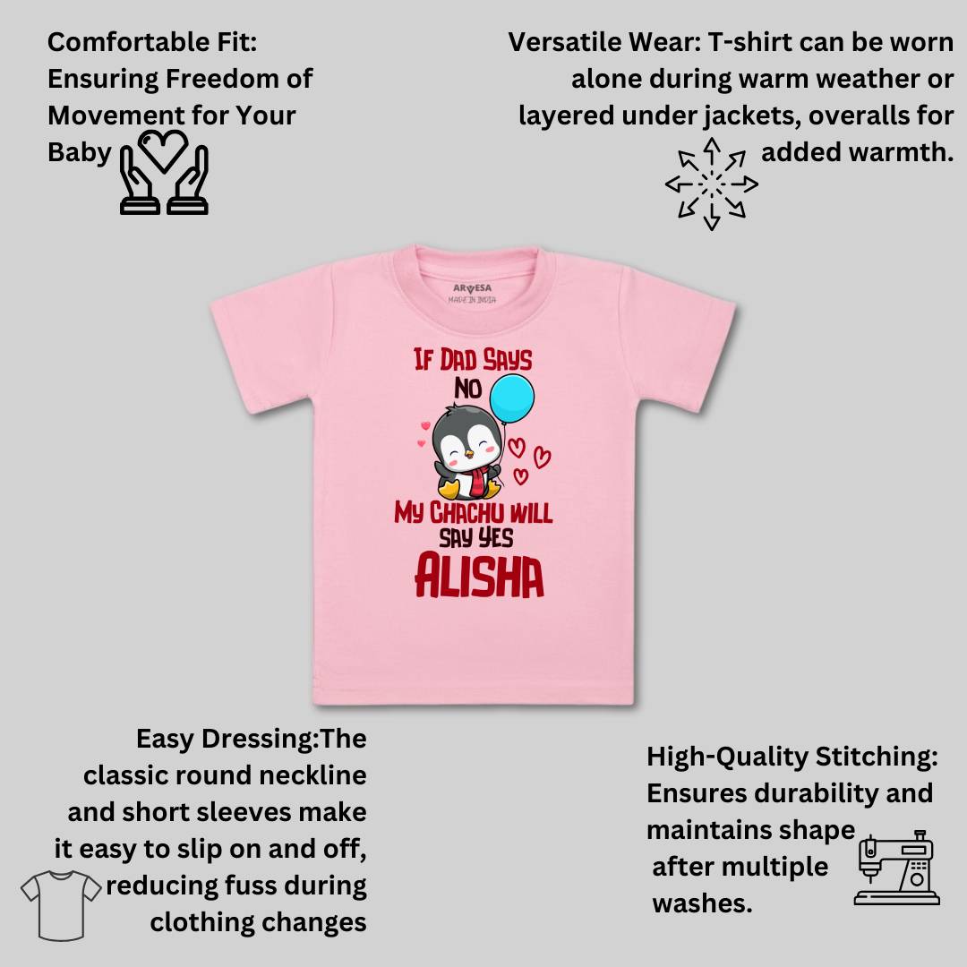 Arvesa If Dad Say No My Chachu Baby Boy & Girl Dress