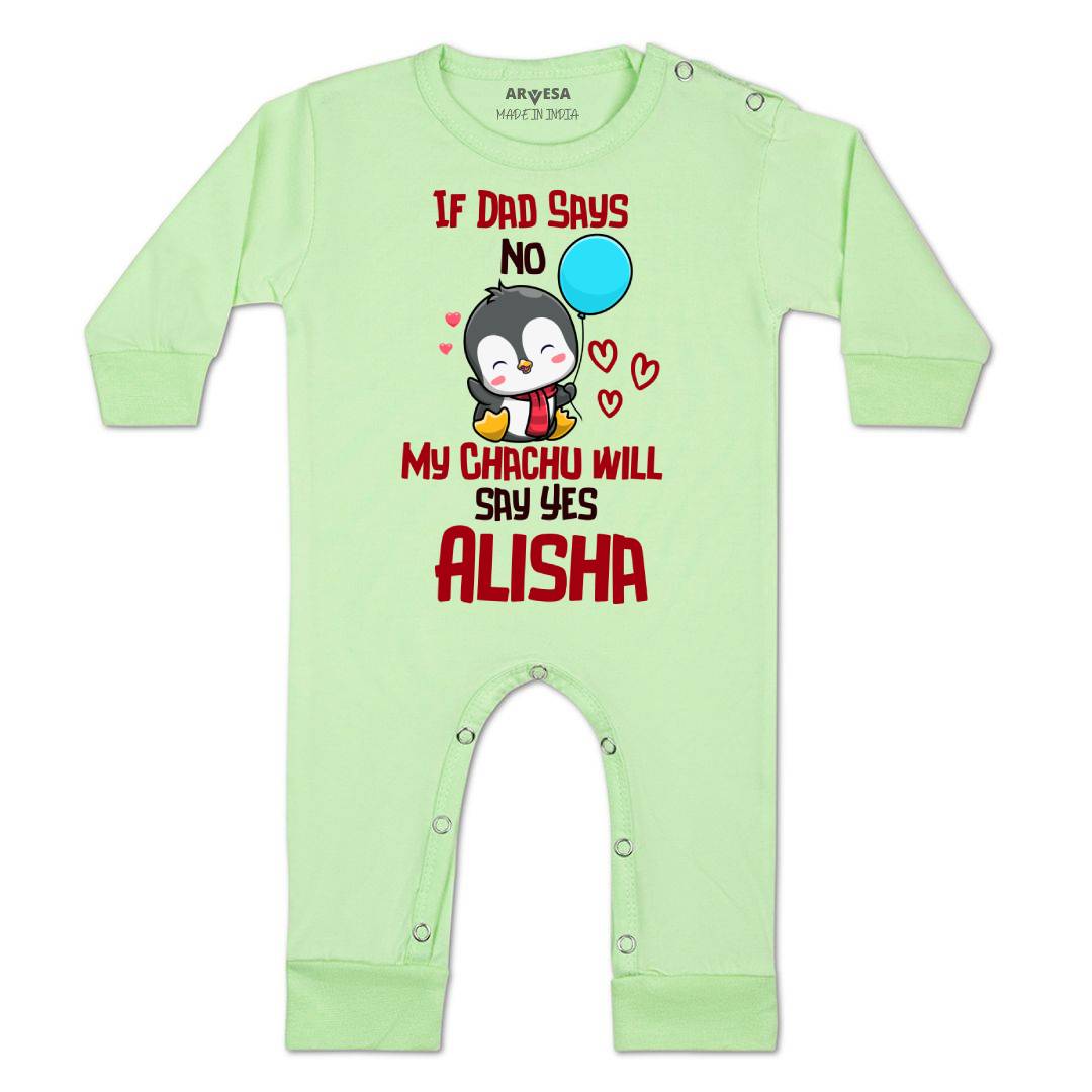Arvesa If Dad Say No My Chachu Baby Boy & Girl Dress