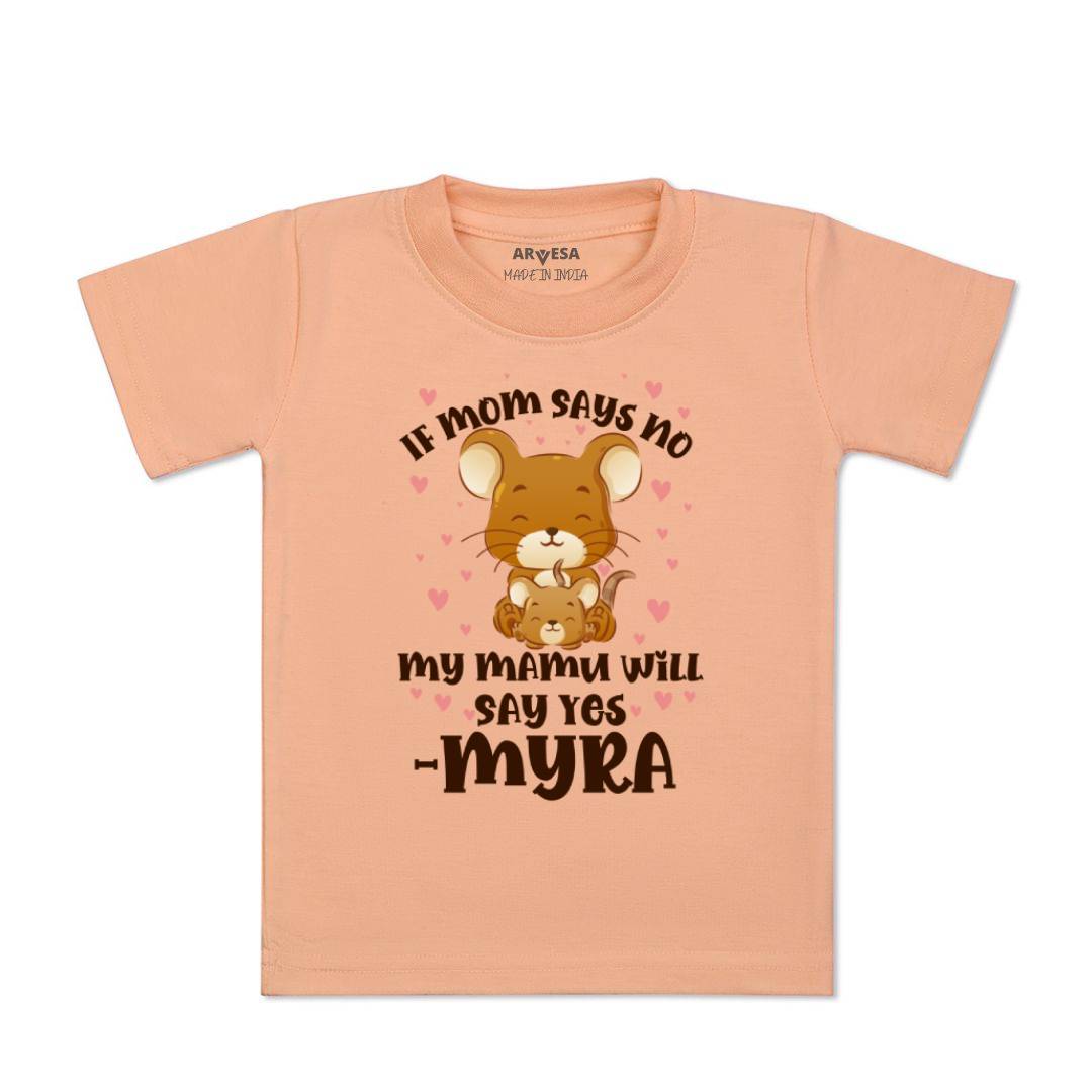 Arvesa If Mom Say No My Mamu Will Say Yes Baby Boy & Girl Dress