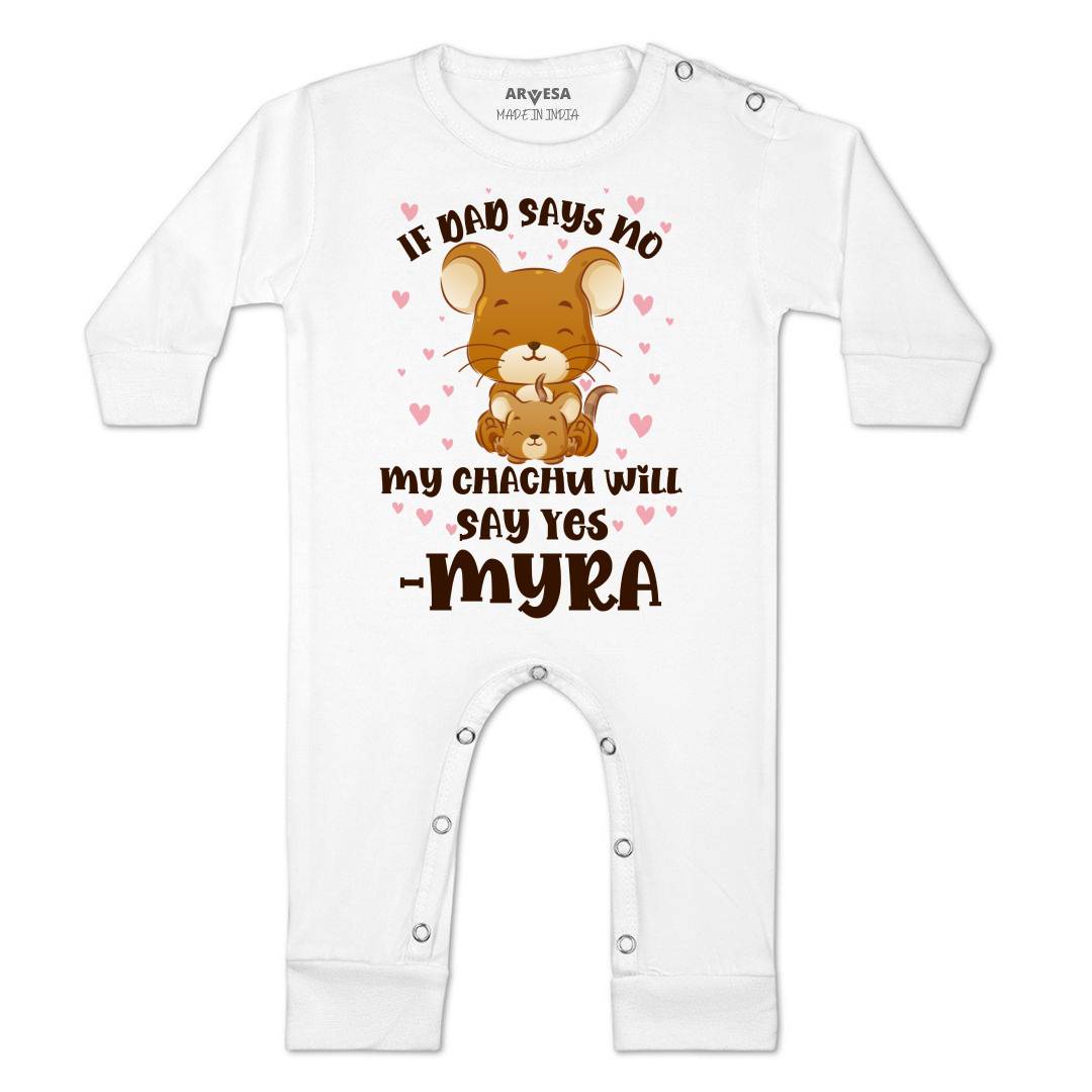 Arvesa If Dad Say No My Chachu Baby Boy & Girl Dress