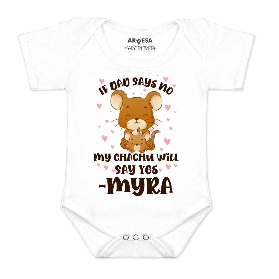 Arvesa If Dad Say No My Chachu Baby Boy & Girl Dress