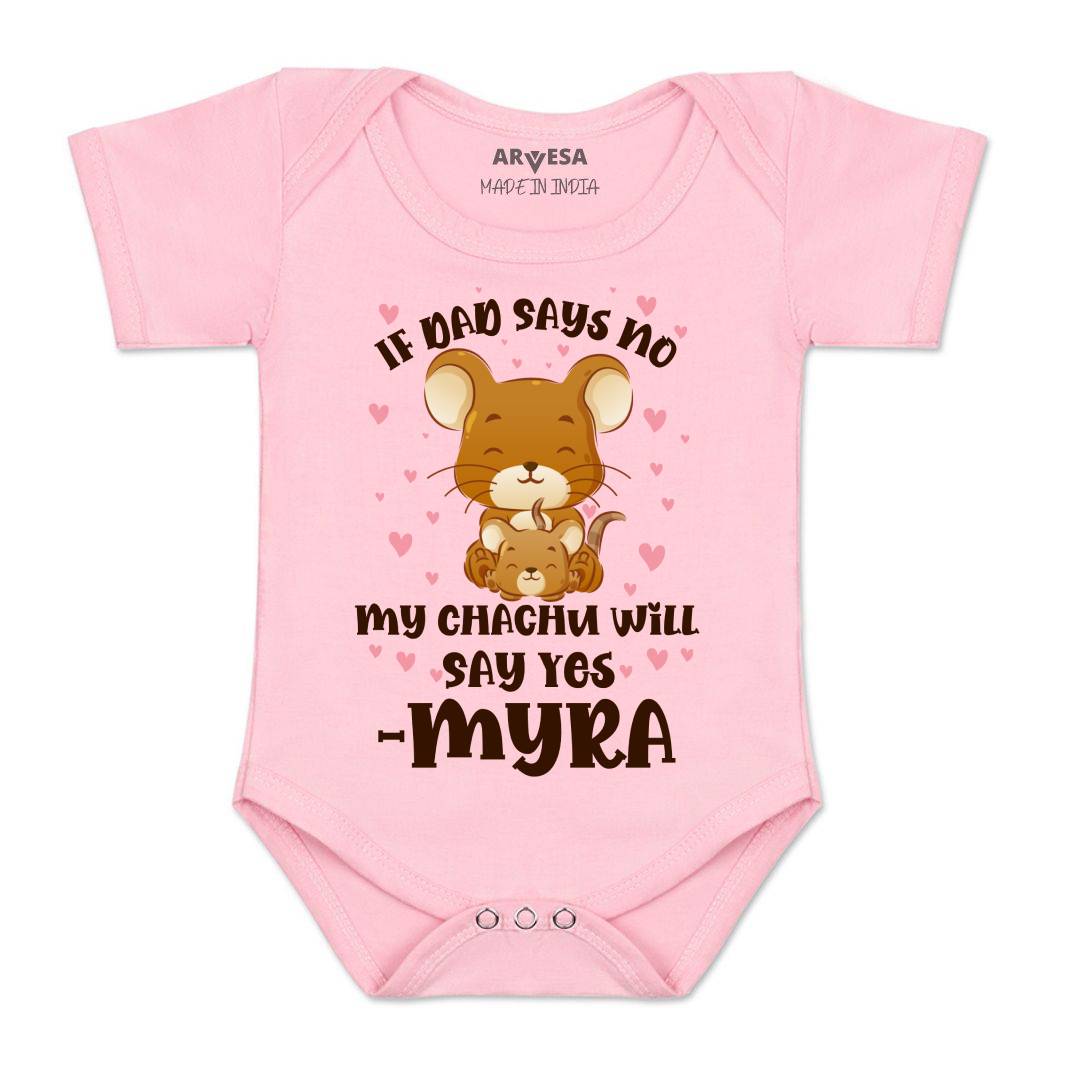 Arvesa If Dad Say No My Chachu Baby Boy & Girl Dress