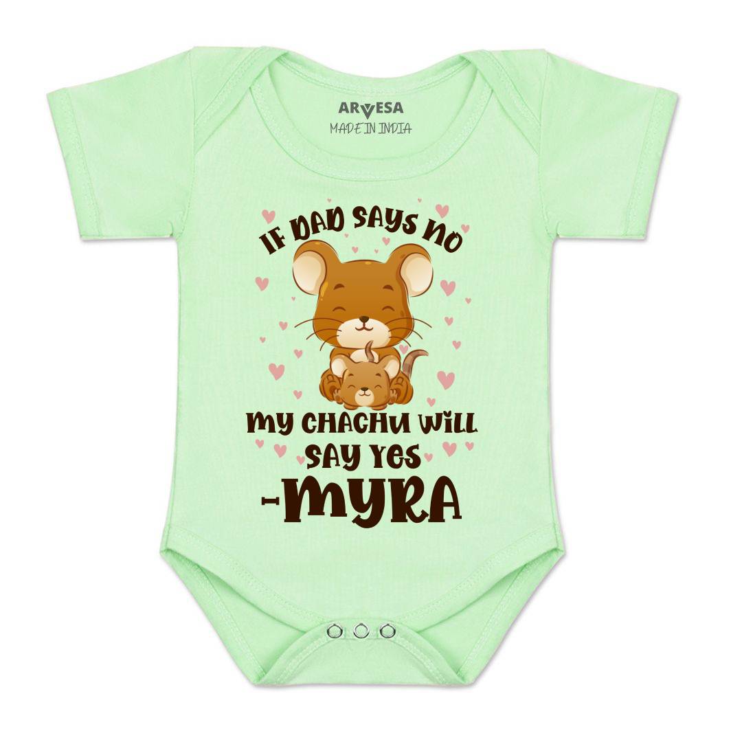 Arvesa If Dad Say No My Chachu Baby Boy & Girl Dress
