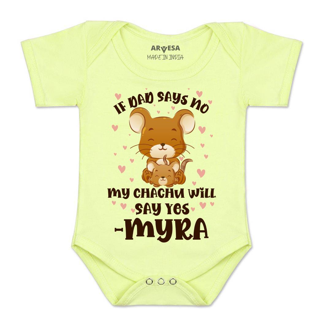 Arvesa If Dad Say No My Chachu Baby Boy & Girl Dress