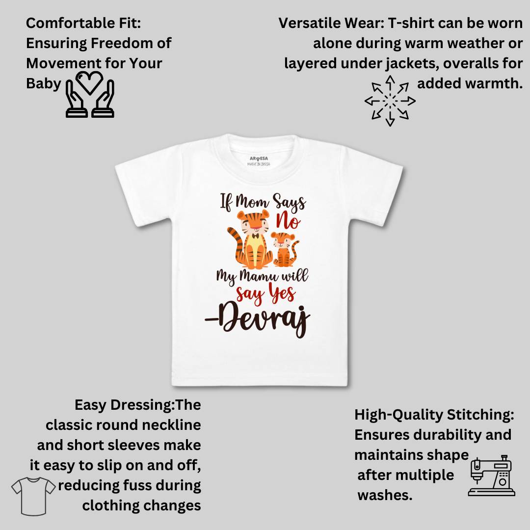 Arvesa My Mamu Will Say Yes Baby Boy & Girl Dress