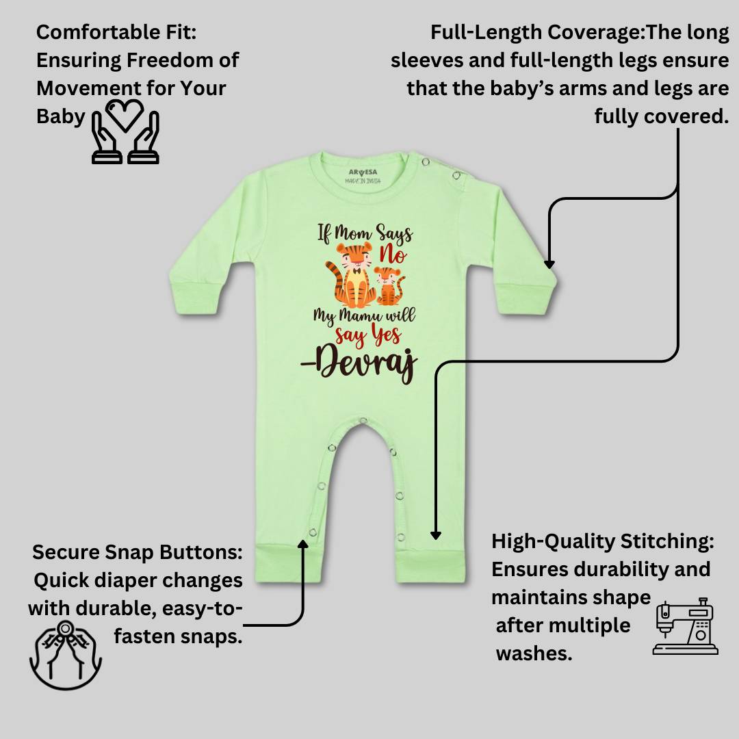 Arvesa My Mamu Will Say Yes Baby Boy & Girl Dress