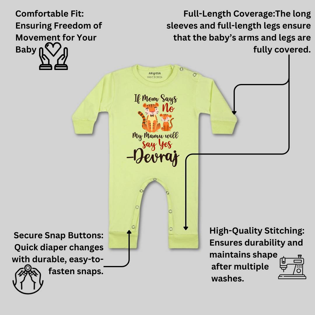 Arvesa My Mamu Will Say Yes Baby Boy & Girl Dress