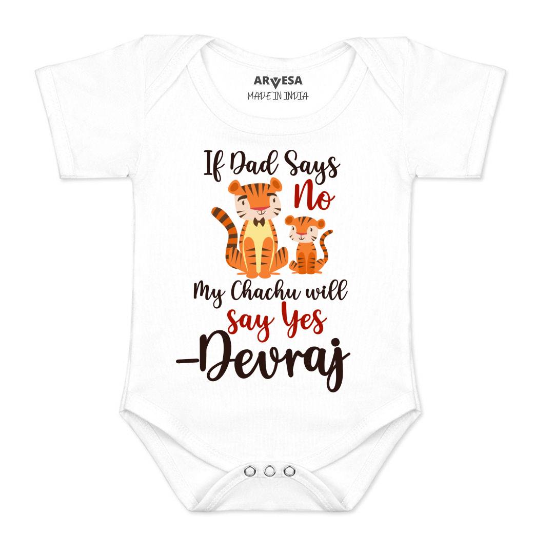 Arvesa If Dad Say No My Chachu Baby Boy & Girl Dress