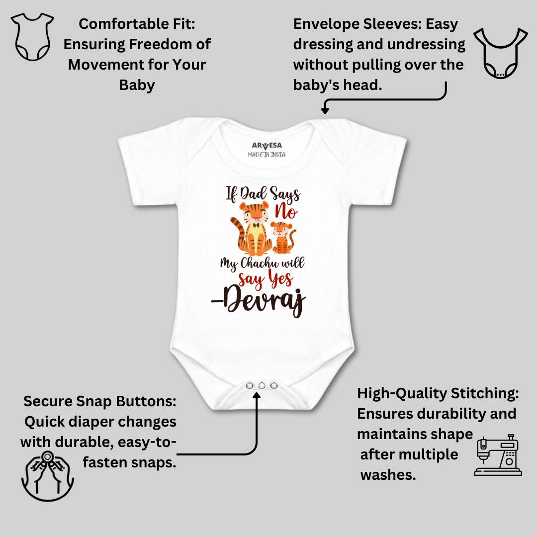 Arvesa If Dad Say No My Chachu Baby Boy & Girl Dress